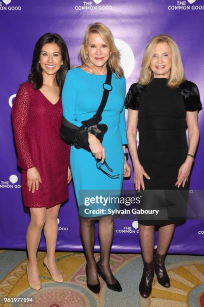 Ana Cabrera, Patricia Duff and Carolyn Maloney attend The Common Good Forum & American Spirit Awards 2018 at The Common Good Forum on May 21, 2018 in...