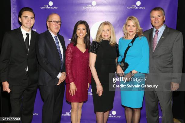 David Hogg, Dr. Stephen Roach, Ana Cabrera, Carolyn Maloney, Patricia Duff and James Winnefeld attend The Common Good Forum & American Spirit Awards...