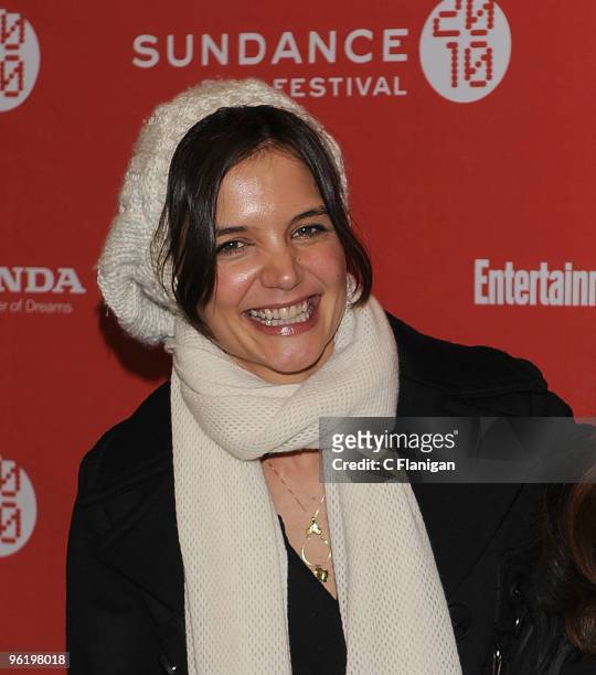 Actress Katie Holmes attends "The Extra Man" Premiere during the 2010 Sundance Film Festival at Eccles Center Theatre on January 25, 2010 in Park...