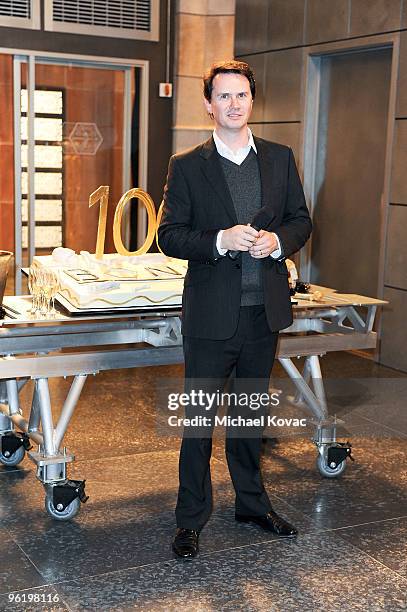 Fox TV's Peter Rice attends the 20th Century Fox's "Bones" 100th Episode Celebration at Fox Studio Lot on January 26, 2010 in Century City,...