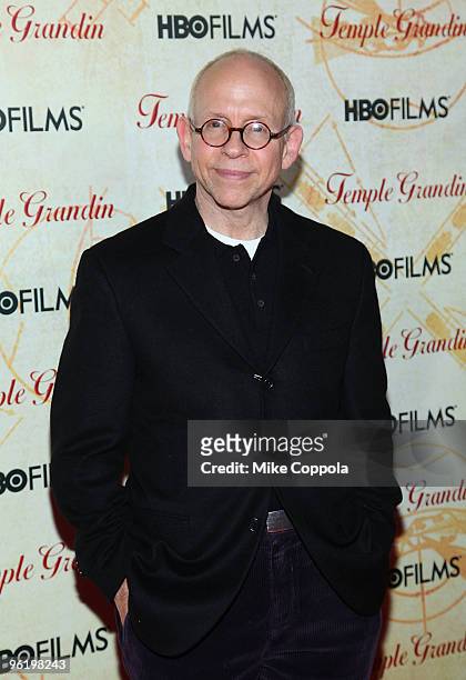 Actor Bob Balaban attends the premiere of "Temple Grandin" at the Time Warner Screening Room on January 26, 2010 in New York City.