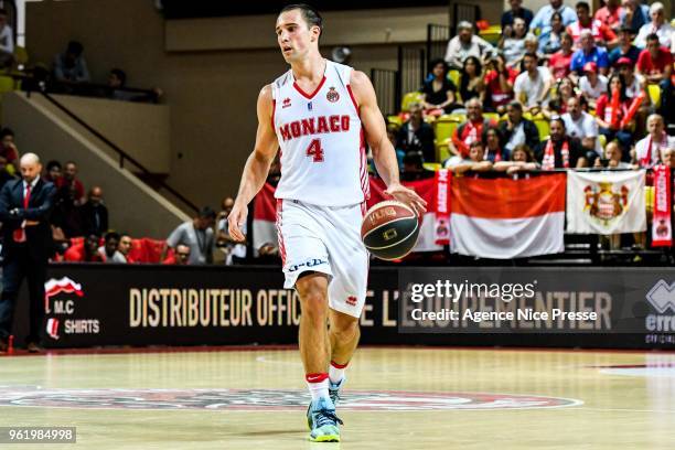 Aaron Craft of Monaco during the Jeep Elite quarter-final play-off match between Monaco and Elan Bearnais Pau on May 23, 2018 in Monaco, Monaco.