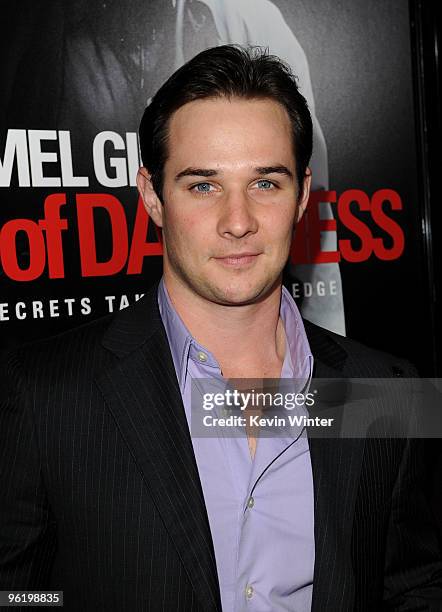 Actor Ryan Merriman arrives at the premiere Of Warner Bros. "The Edge Of Darkness" held at Grauman�s Chinese Theatre on January 26, 2010 in Los...