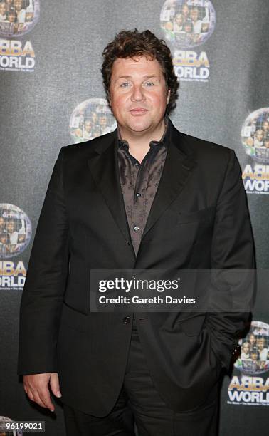 Michael Ball arrives at the ABBAWORLD Exhibition at Earls Court on January 26, 2010 in London, England.