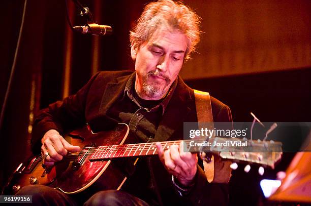 Howe Gelb of Giant Sand performs on stage at Sala Apolo on January 26, 2010 in Barcelona, Spain.