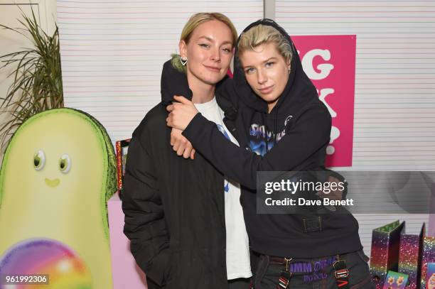 Stefani Nurding and Charlie Barker attend the Paperchase x Philip Normal VIP Breakfast Club at Hogarth House on May 24, 2018 in London, England.