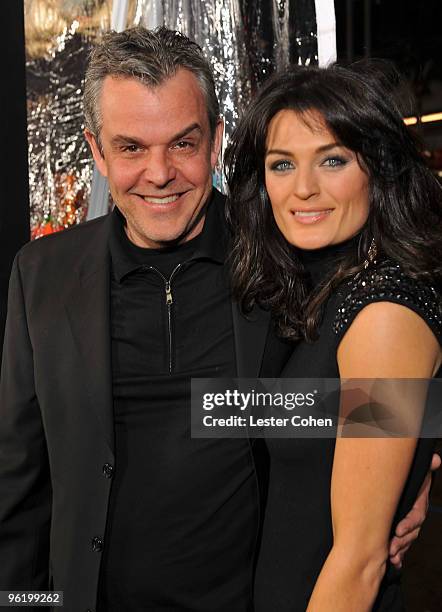 Actor Danny Huston and guest arrive at the "Edge Of Darkness" premiere held at Grauman's Chinese Theatre on January 26, 2010 in Hollywood, California.