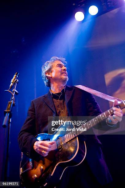 Howe Gelb of Giant Sand performs on stage at Sala Apolo on January 26, 2010 in Barcelona, Spain.