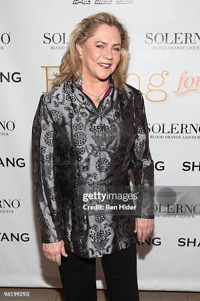 Actress Kathleen Turner attends the premiere of "Falling For Grace" at the Asia Society on January 26, 2010 in New York City.