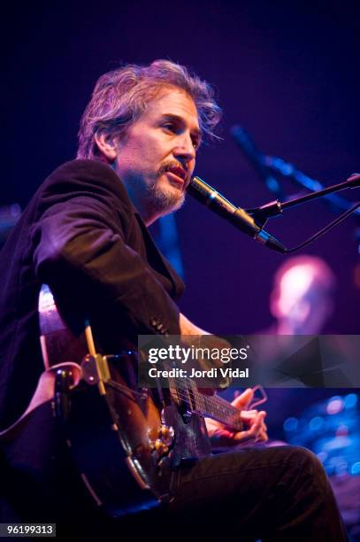 Howe Gelb of Giant Sand performs on stage at Sala Apolo on January 26, 2010 in Barcelona, Spain.