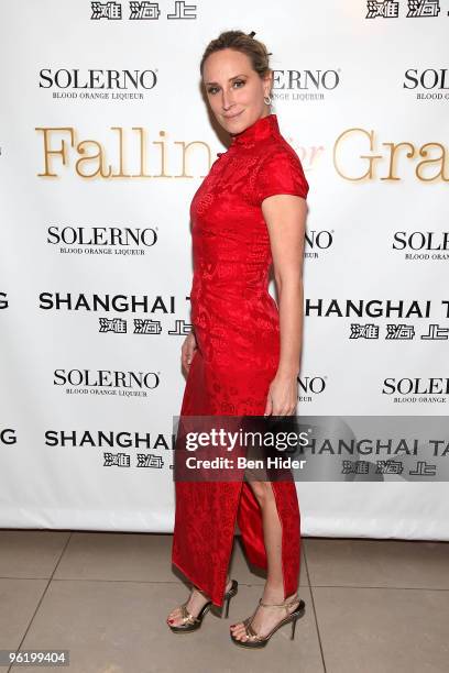 Television personality Sonja Morgan attends the premiere of "Falling For Grace" at the Asia Society on January 26, 2010 in New York City.