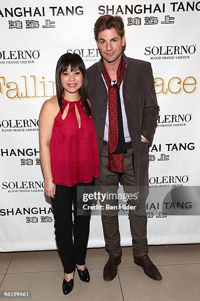 Actors Fay Ann Lee and Gale Harold attend the premiere of "Falling For Grace" at the Asia Society on January 26, 2010 in New York City.