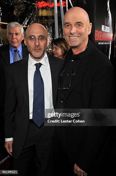 Warner Bros.'s Jeffrey Robinov and director Martin Campbell arrive at the "Edge Of Darkness" premiere held at Grauman's Chinese Theatre on January...