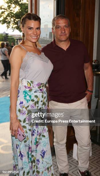 Gustavo Gonzalez and Maria Lapiedra attend the presentation of the launching of Terelu Campos's first jewellry collection 'TRLU' on May 23, 2018 in...