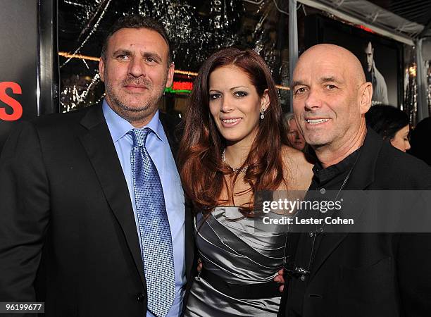 Producer Graham King, actress Sol E. Romero and director Martin Campbell arrive at the "Edge Of Darkness" premiere held at Grauman's Chinese Theatre...