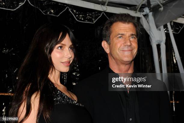 Actor Mel Gibson and Oksana Grigorieva arrive at the premiere Of Warner Bros. "The Edge Of Darkness" held at Grauman's Chinese Theatre on January 26,...