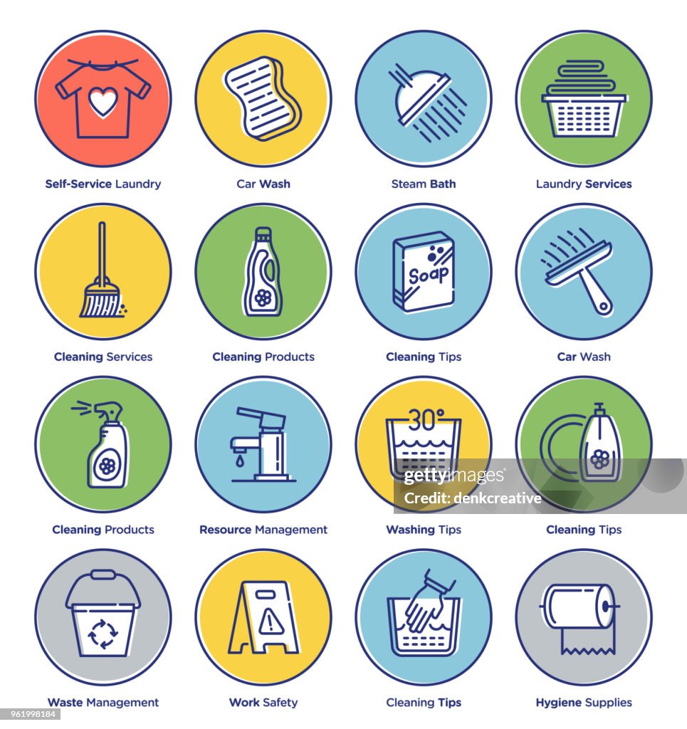 Housework Icon Set