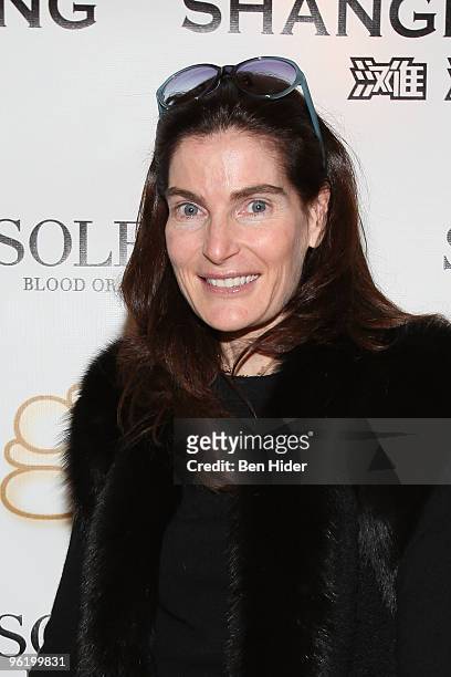 Socialite Jennifer Creel attends the premiere of "Falling For Grace" at the Asia Society on January 26, 2010 in New York City.