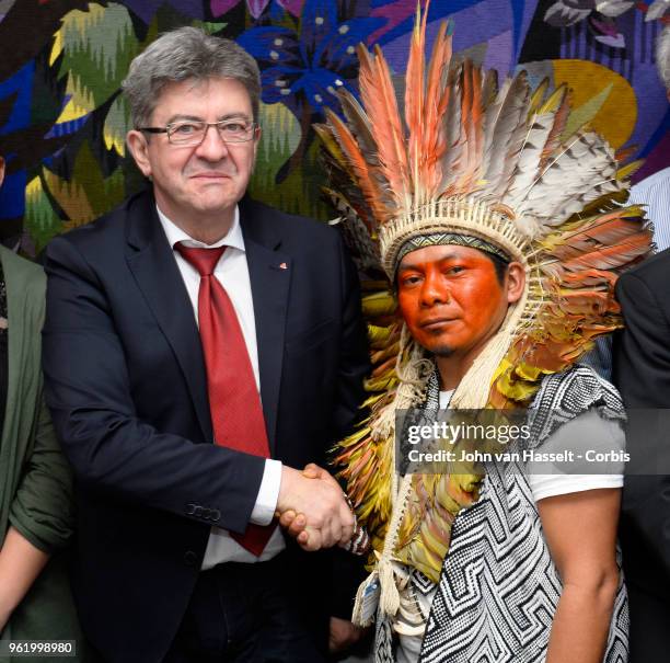 French left-wing politician Jean-luc Mélanchon serving as member of the National Assembly and former candidate in the 2017 Presidential elections...