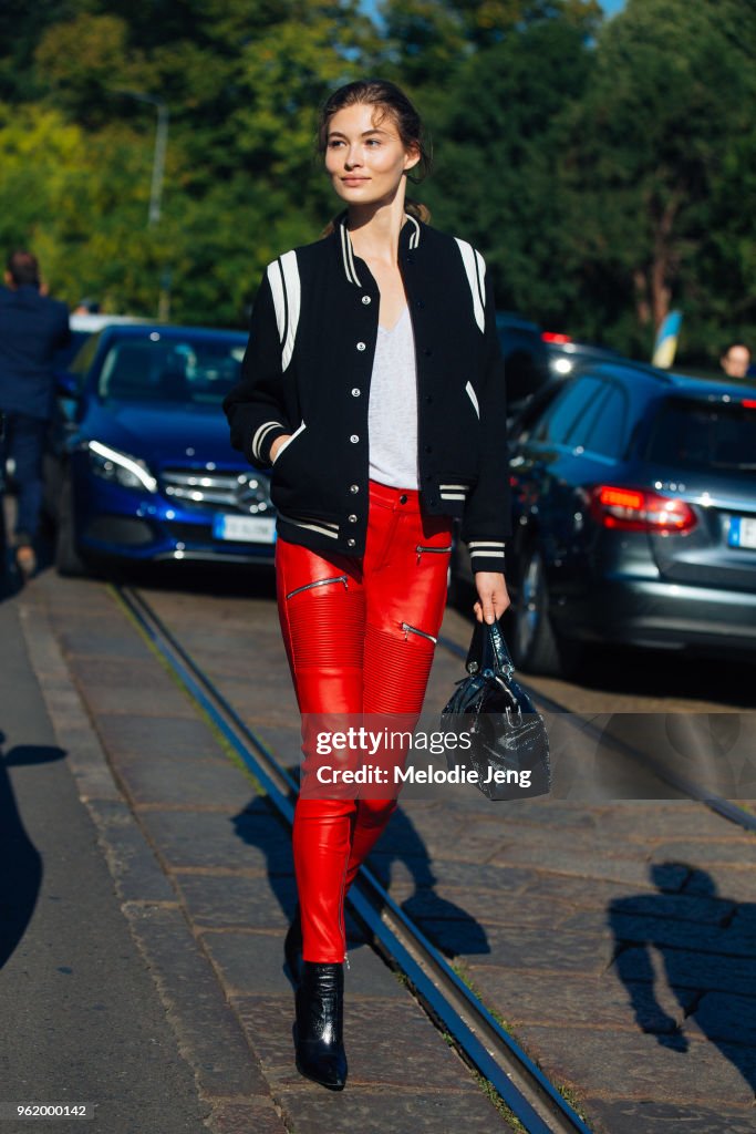 Street Style: September 22 - Milan Fashion Week Spring/Summer 2018