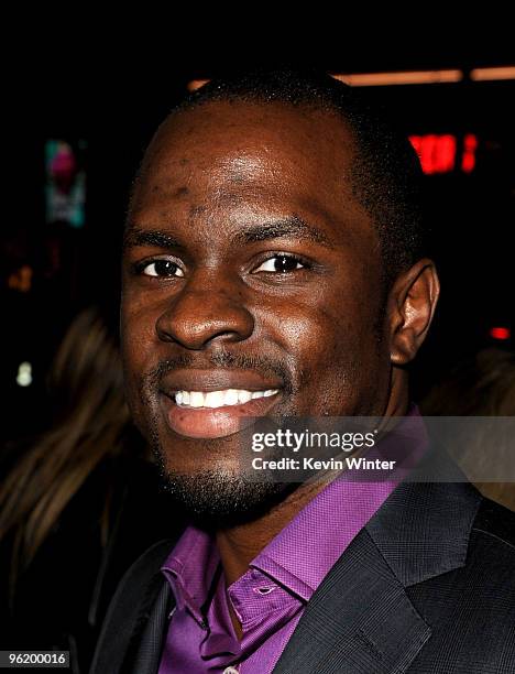 Actor Gbenga Akinnagbe arrives at the premiere Of Warner Bros. "The Edge Of Darkness" held at Grauman�s Chinese Theatre on January 26, 2010 in Los...