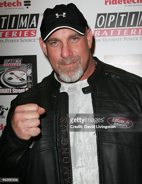 Actor Bill Goldberg attends the OPTIMA Ultimate Street Car Broadcast premiere at the Egyptian Theatre on January 26, 2010 in Hollywood, California.