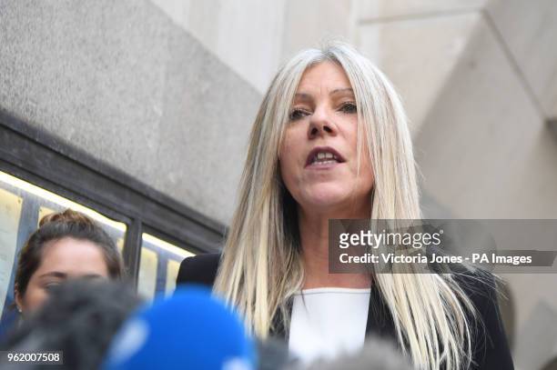 Detective Inspector Domenica Catino makes a statement outside the Old Bailey, London, on behalf of the victim's family after Sabrina Kouider and...