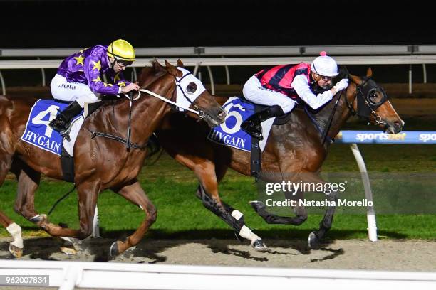 Toorak Warrior ridden by Jye McNeil wins the Drouin & District Community Bank BM64 Handicap at Racing.com Park Synthetic Racecourse on May 24, 2018...