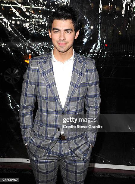 Joe Jonas attends the "Edge Of Darkness" Los Angeles Premiere on January 26, 2010 in Los Angeles, United States.