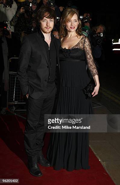 Anne-Marie Duff; James McAvoy attend the UK Prmeiere of 'The Last Station' at The Curzon Mayfair on January 26, 2010 in London, England.