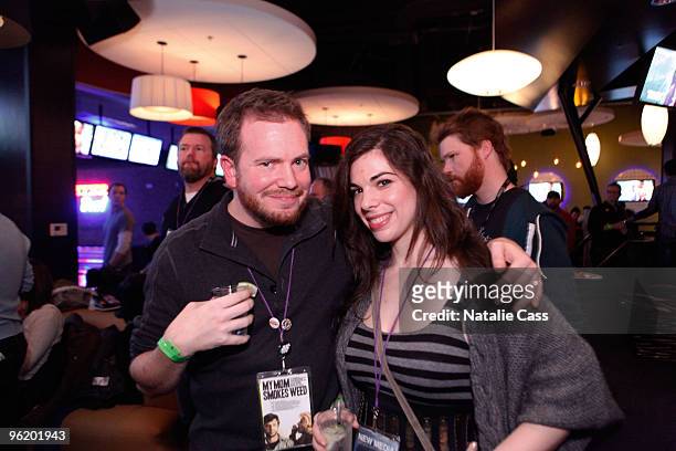 Directors Clay Liford and J.J. Adler attend the Shorts reception, ceremony and party at Jupiter Bowl during the 2010 Sundance Film Festival on...