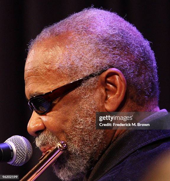 Recording artist Hubert Laws performs during the GRAMMY's Salute to Jazz at the GRAMMY Museum on January 26, 2010 in Los Angeles, California.