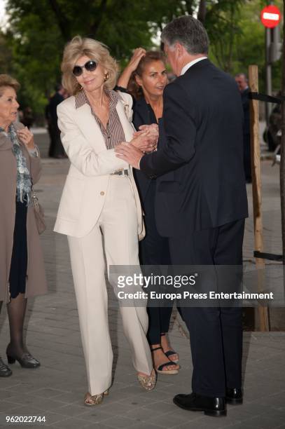 Tessa de Baviera attends funeral chapel for Alfonso Moreno De Borbon, cousin of King Felipe VI who died at 52 years old, on May 23, 2018 in Madrid,...