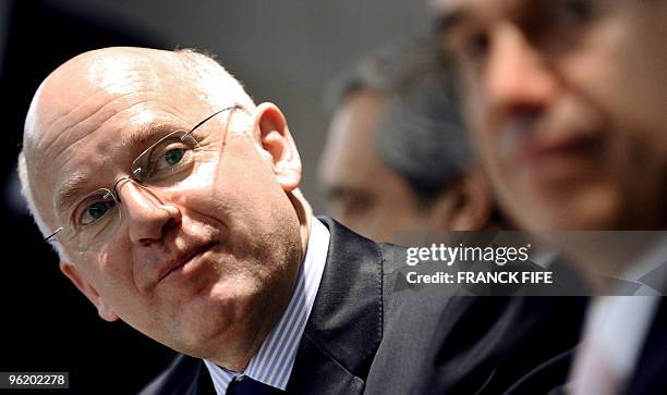 French group AG2R-La Mondiale CEO Andre Renaudin attends the AG2R-La Mondiale cycling team official presentation on January 26, 2010 in Paris. AFP...