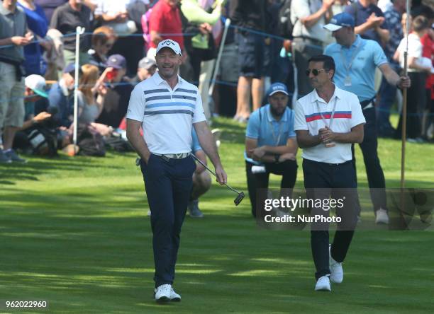 Alan Shearer during The BMW PGA Championship Celebrity Pro-Am at Wentworth Club Virgnia Water, Surrey, United Kingdom on 23rd May 2018