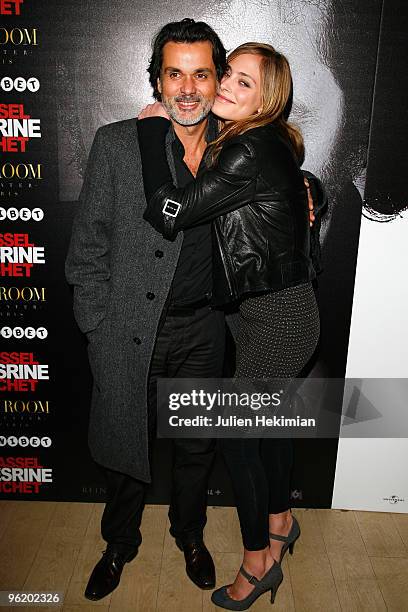 Christophe Barratier and Nora Arnezeder attend the Mesrine party at the VIP Room Theater on november 13, 2008 in Paris, France.