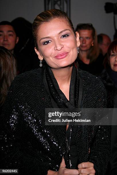 Lola Karimova attends the Stephane Rolland Haute Couture Show as part of Paris Fashion Week Spring /Summer 2010 at Cite de l'Architecture et du...