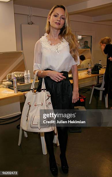 Beatrice Rosen attends the Stephane Rolland Haute Couture show as part of the Paris Fashion Week S/S 2010 at Cite de l'Architecture et du Patrimoine...