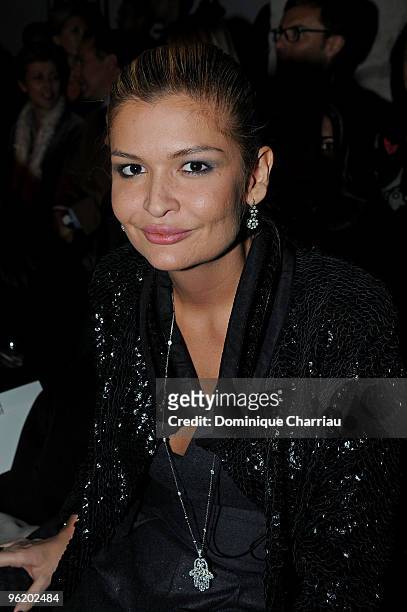 Lola Karimova attends the Stephane Rolland Haute-Couture show as part of the Paris Fashion Week Spring/Summer 2010 at Cite de l'Architecture et du...