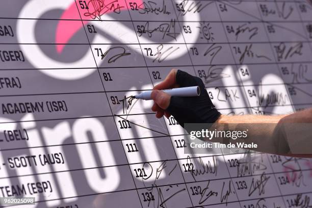 Start / Ben Hermans of Belgium and Team Israel Cycling Academy / Signing / Illustration / during the 101st Tour of Italy 2018, Stage 18 a 196km stage...