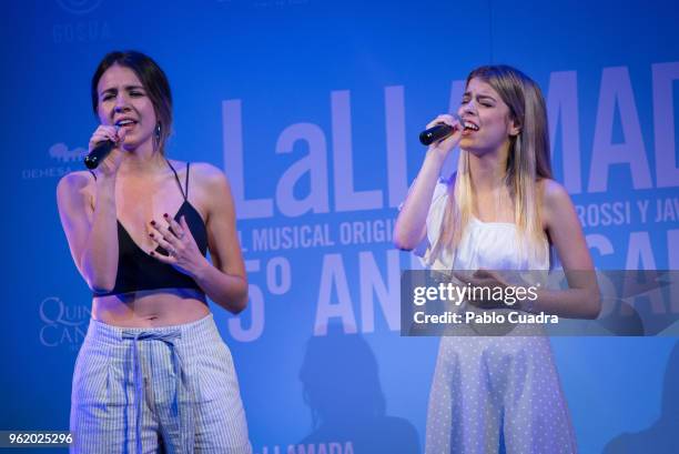 Andrea Guasch and Nerea Rodriguez attend the 'La Llamada' photocall at Lara Theater on May 24, 2018 in Madrid, Spain.