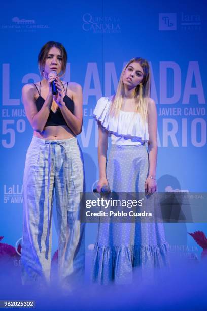 Andrea Guasch and Nerea Rodriguez attend the 'La Llamada' photocall at Lara Theater on May 24, 2018 in Madrid, Spain.