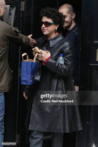 Alia Shawkat seen at Magic Radio whilst promoting Arrested Development on May 24, 2018 in London, England.