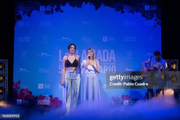 Andrea Guasch and Nerea Rodriguez attend the 'La Llamada' photocall at Lara Theater on May 24, 2018 in Madrid, Spain.