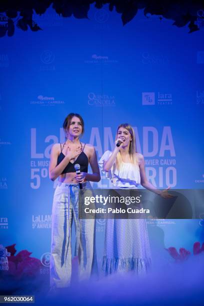 Andrea Guasch and Nerea Rodriguez attend the 'La Llamada' photocall at Lara Theater on May 24, 2018 in Madrid, Spain.