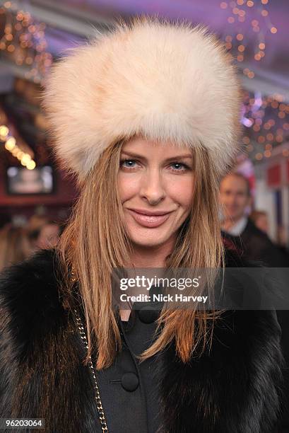 Presenter Trinny Woodall attends the VIP opening of Skate hosted by Tiffany and Co held at Somerset House on November 16, 2009 in London, England.