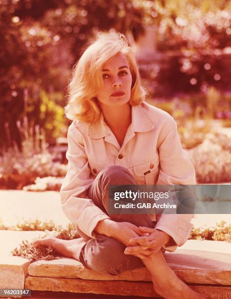 Portrait of English actress Jean Simmons taken during the filming of 'The Happy Ending in 1969