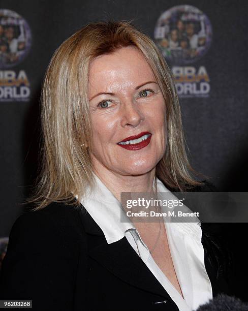 Anni-Frid Lyngstad, Bjorn Ulvaeus and other celebrities attended the ABBA World exhibition which opened on January 26, 2010 at Earls Court, London, UK