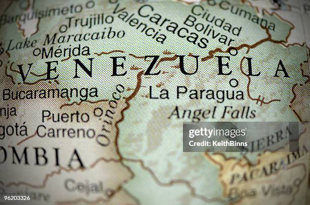 venezuela - venezuela map stock pictures, royalty-free photos & images