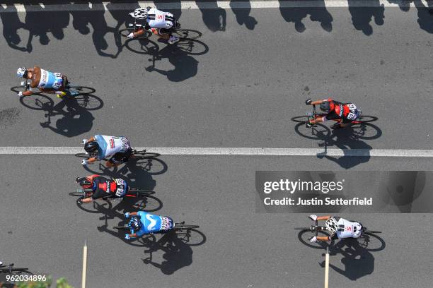 Laurens Ten Dam of The Netherlands and Team Sunweb / Francois Bidard of France and Team AG2R La Mondiale / Jens Debusschere of Belgium and Team Lotto...